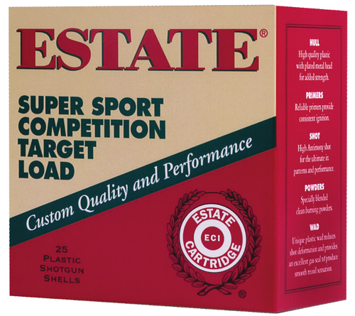 Estate Cartridge Super Sport Competition Target Load - 12 Gauge 2-3/4", #7.5 Shot, 1 oz - 200 Shell Case
