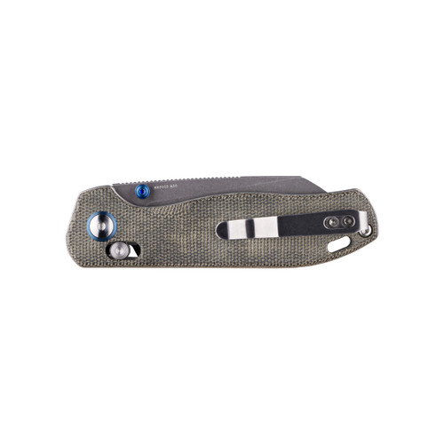Olight Oknife Rubato 2 Folding Knife - 2.93" Dark Stonewashed 154CM Sheepsfoot Blade, OD Green Micarta Handles Olight Oknife Rubato 2 Folding Knife - 2.93" Dark Stonewashed 154CM Sheepsfoot Blade, OD Green Micarta Handles