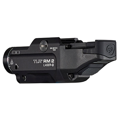 Streamlight TLR RM 2 Long Gun Light with Green Laser - 1,000 Lumens White LED with Green Laser, Anodized Black Finish, Includes Remote Switch Streamlight TLR RM 2 Long Gun Light with Green Laser - 1,000 Lumens White LED with Green Laser, Anodized Black Finish, Includes Remote Switch