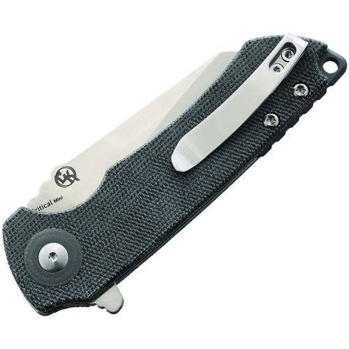 Kizer Cutlery Mini Critical Flipper Knife - 3" CPM-3V Satin Reverse Tanto Blade, Micarta Handles - V3508A2 Kizer Cutlery Mini Critical Flipper Knife - 3" CPM-3V Satin Reverse Tanto Blade, Micarta Handles - V3508A2