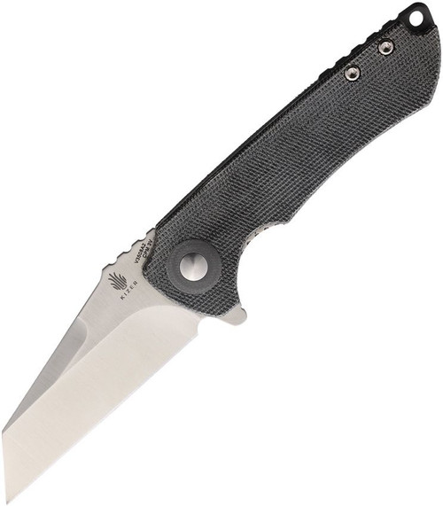 Kizer Cutlery Mini Critical Flipper Knife - 3" CPM-3V Satin Reverse Tanto Blade, Micarta Handles - V3508A2