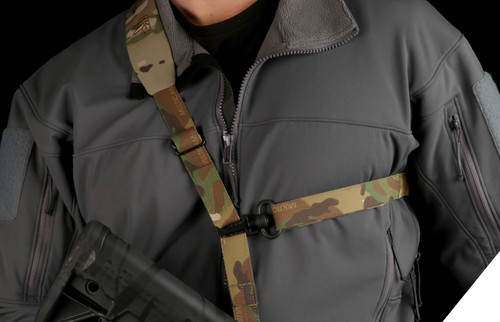 Haley Strategic D3 Padded Sling - Single or Two Point, Includes Two QD Swivels and Single Hand Quick Adjustment System, Black Haley Strategic D3 Padded Sling - Single or Two Point, Includes Two QD Swivels and Single Hand Quick Adjustment System, Black