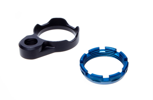 Fortis Lightweight Enhanced AR15 End Plate - K1 System (Tapered) Castle Nut, Blue Finish Fortis Lightweight Enhanced AR15 End Plate - K1 System (Tapered) Castle Nut, Blue Finish