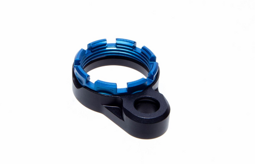 Fortis Lightweight Enhanced AR15 End Plate - K1 System (Tapered) Castle Nut, Blue Finish Fortis Lightweight Enhanced AR15 End Plate - K1 System (Tapered) Castle Nut, Blue Finish