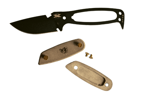 DPx Gear HEST Original Fixed Blade Knife - 3.13" D2 Black Powder Coat Drop Point, Green Canvas Micarta Handles, Kydex Sheath - DPHSX113 DPx Gear HEST Original Fixed Blade Knife - 3.13" D2 Black Powder Coat Drop Point, Green Canvas Micarta Handles, Kydex Sheath - DPHSX113