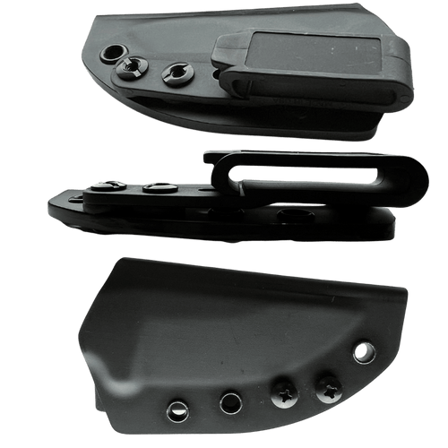 DPx Gear HEST Original Fixed Blade Knife - 3.13" D2 Black Powder Coat Drop Point, Green Canvas Micarta Handles, Kydex Sheath - DPHSX113 DPx Gear HEST Original Fixed Blade Knife - 3.13" D2 Black Powder Coat Drop Point, Green Canvas Micarta Handles, Kydex Sheath - DPHSX113