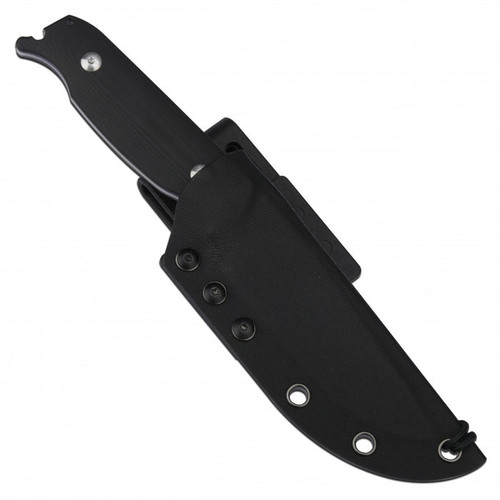 CJRB Cutlery Hyperlite Fixed Blade Knife - 4.17" AR-RPM9 Satin Drop Point Blade, Black G10 Handles, Kydex Sheath - J1922B-BK CJRB Cutlery Hyperlite Fixed Blade Knife - 4.17" AR-RPM9 Satin Drop Point Blade, Black G10 Handles, Kydex Sheath - J1922B-BK