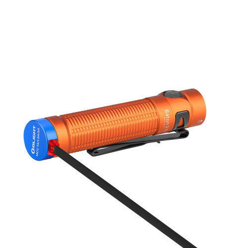 Olight Baton 3 Pro Rechargeable Flashlight - 1500 Lumens, 3206 Candela, Cool White LED, Orange Olight Baton 3 Pro Rechargeable Flashlight - 1500 Lumens, 3206 Candela, Cool White LED, Orange