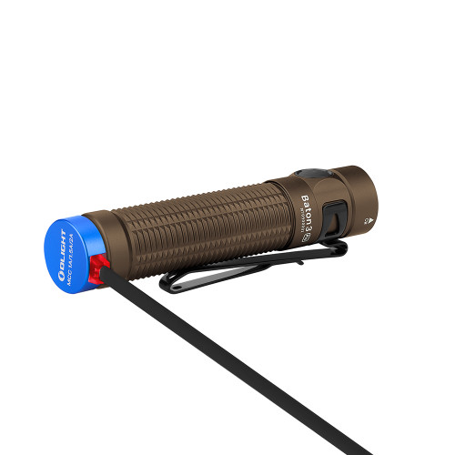 Olight Baton 3 Pro Rechargeable Flashlight - 1500 Lumens, 3206 Candela, Cool White LED, Desert Tan Olight Baton 3 Pro Rechargeable Flashlight - 1500 Lumens, 3206 Candela, Cool White LED, Desert Tan