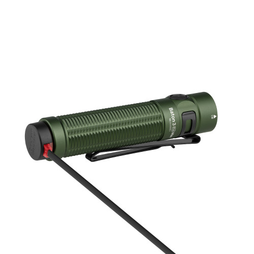 Olight Baton 3 Pro Max Rechargeable Flashlight - 2500 Lumens, 5295 Candela, Cool White LED, OD Green Olight Baton 3 Pro Max Rechargeable Flashlight - 2500 Lumens, 5295 Candela, Cool White LED, OD Green