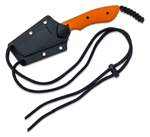 CRKT 2399 Folts S.P.I.T. Fixed Blade Neck Knife - 2.15" Two-Tone Reverse Tanto Blade, Orange G10 Handles, Thermoplastic Sheath CRKT 2399 Folts S.P.I.T. Fixed Blade Neck Knife - 2.15" Two-Tone Reverse Tanto Blade, Orange G10 Handles, Thermoplastic Sheath
