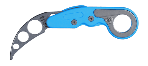 CRKT 4041T Kinematic Provoke Folding Karambit Trainer - 2.47" 420J2 Unsharpened Blade, Blue Grivory Handles CRKT 4041T Kinematic Provoke Folding Karambit Trainer - 2.47" 420J2 Unsharpened Blade, Blue Grivory Handles