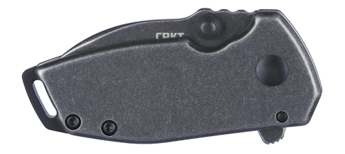 CRKT 2485K Squid Compact Assisted Flipper Knife - 1.75" Black Stonewashed Drop Point Blade, Black Stainless Steel Handles CRKT 2485K Squid Compact Assisted Flipper Knife - 1.75" Black Stonewashed Drop Point Blade, Black Stainless Steel Handles