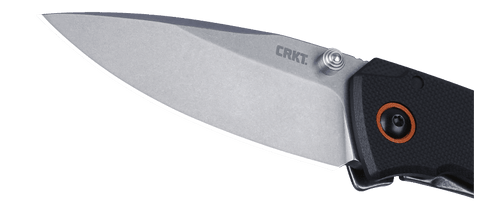 CRKT 2522 Tuna Compact Folding Knife - 2.73" Stonewashed Drop Point Blade, Black G10 and Stainless Steel Handles CRKT 2522 Tuna Compact Folding Knife - 2.73" Stonewashed Drop Point Blade, Black G10 and Stainless Steel Handles