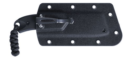 CRKT 4036 Razel Compact Fixed Blade Knife - 2.32" D2 Two-Tone Chisel Blade, Black G10 Handles, Thermoplastic Sheath CRKT 4036 Razel Compact Fixed Blade Knife - 2.32" D2 Two-Tone Chisel Blade, Black G10 Handles, Thermoplastic Sheath