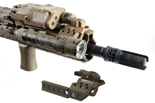 Unity Tactical FUSION Light Wing Mount Right Side - Fits Unity Fusion Micro Hub, Anodized Flat Dark Earth Finish Unity Tactical FUSION Light Wing Mount Right Side - Fits Unity Fusion Micro Hub, Anodized Flat Dark Earth Finish