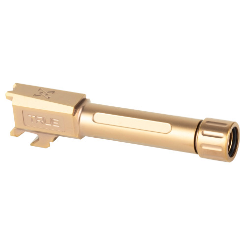 True Precision 9MM Threaded Springfield Hellcat Barrel - Copper TiCN Finish True Precision 9MM Threaded Springfield Hellcat Barrel - Copper TiCN Finish