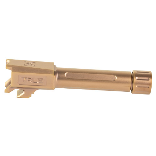 True Precision 9MM Threaded Springfield Hellcat Barrel - Copper TiCN Finish True Precision 9MM Threaded Springfield Hellcat Barrel - Copper TiCN Finish