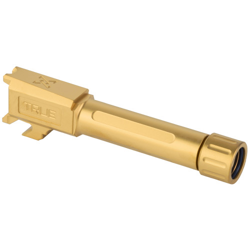 True Precision 9MM Threaded Springfield Hellcat Barrel - Gold Titanium Nitride True Precision 9MM Threaded Springfield Hellcat Barrel - Gold Titanium Nitride