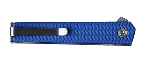 CRKT CEO Microflipper Knife - 2.21" 12C27 Satin Sheepsfoot Blade, Textured Blue Aluminum Handles - 7083 CRKT CEO Microflipper Knife - 2.21" 12C27 Satin Sheepsfoot Blade, Textured Blue Aluminum Handles - 7083