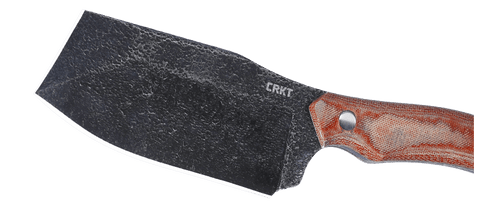 CRKT Jon Graham Razel Nax Fixed Blade Knife - 4.29" 1075 Black Hammered Finish Chisel Blade, Brown Resin Infused Fiber Handles, Kydex Sheath - 2014 CRKT Jon Graham Razel Nax Fixed Blade Knife - 4.29" 1075 Black Hammered Finish Chisel Blade, Brown Resin Infused Fiber Handles, Kydex Sheath - 2014