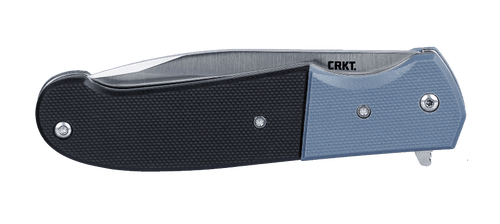CRKT Ignitor Assisted Flipper Knife - 3.48" Satin Drop Point Blade, Blue and Black G10 Handles - 6880 CRKT Ignitor Assisted Flipper Knife - 3.48" Satin Drop Point Blade, Blue and Black G10 Handles - 6880