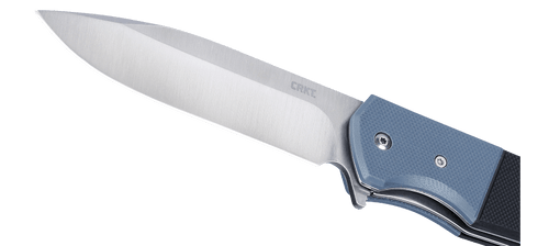 CRKT Ignitor Assisted Flipper Knife - 3.48" Satin Drop Point Blade, Blue and Black G10 Handles - 6880 CRKT Ignitor Assisted Flipper Knife - 3.48" Satin Drop Point Blade, Blue and Black G10 Handles - 6880