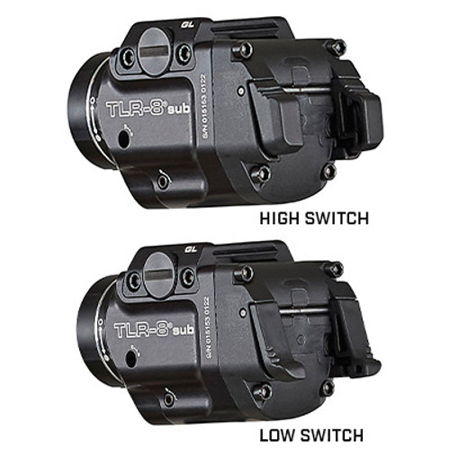 Streamlight TLR-8 Sub Compact Rail-Mounted Tactical Light with Red Laser - Sig P365/XL - Black Finish Streamlight TLR-8 Sub Compact Rail-Mounted Tactical Light with Red Laser - Sig P365/XL - Black Finish