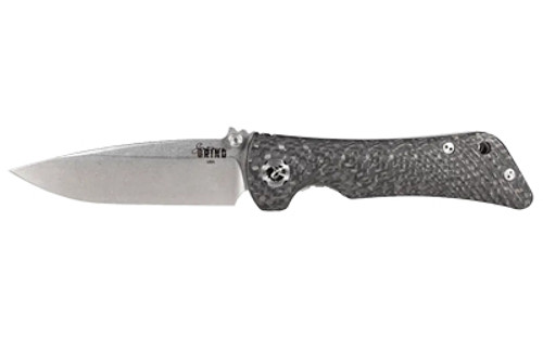Zac Brown's Southern Grind Spider Monkey Folding Knife - 3.25" CPM S35VN Drop Point Blade, Black Carbon Fiber Handles Zac Brown's Southern Grind Spider Monkey Folding Knife - 3.25" CPM S35VN Drop Point Blade, Black Carbon Fiber Handles