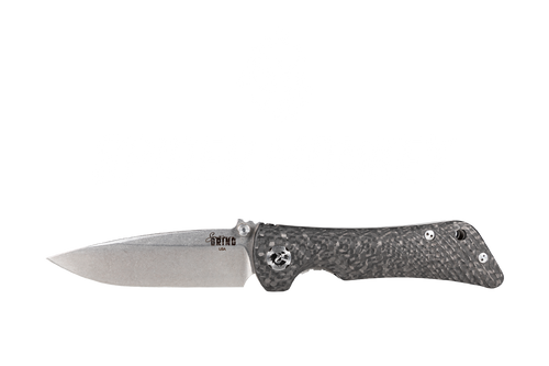 Zac Brown's Southern Grind Spider Monkey Folding Knife - 3.25" CPM S35VN Drop Point Blade, Black Carbon Fiber Handles