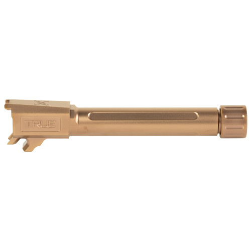 True Precision 9MM Threaded Barrel for the Sig P365XL - Copper TiCN Finish, Includes Thread Protector True Precision 9MM Threaded Barrel for the Sig P365XL - Copper TiCN Finish, Includes Thread Protector