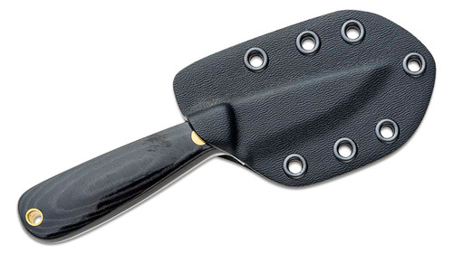 Brisa EnZo Necker 70 Fixed Blade Knife - 2.75" Sandvik 12C27 Scandi Grind Blade, Black Micarta Handles, Kydex Sheath - BRI9807 Brisa EnZo Necker 70 Fixed Blade Knife - 2.75" Sandvik 12C27 Scandi Grind Blade, Black Micarta Handles, Kydex Sheath - BRI9807