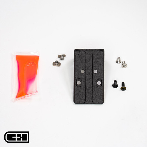 C&H Precision V4 DEFENDER MIL/LEO Adapter Trijicon RMR (TYPE 1 & 2) Fits GLOCK MOS Adapter Plate w/ Protective Guard - Anodized Black Finish, Includes Mounting Hardware C&H Precision V4 DEFENDER MIL/LEO Adapter Trijicon RMR (TYPE 1 & 2) Fits GLOCK MOS Adapter Plate w/ Protective Guard - Anodized Black Finish, Includes Mounting Hardware