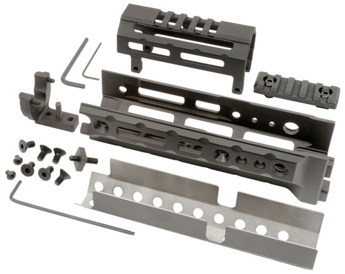 Midwest Industries AK Alpha Series M-LOK™ Handguard - 6" Variant, Fits Most Standard AKM Pattern AK47/74 with Stamped Recievers, MLOK Compatible, Black Midwest Industries AK Alpha Series M-LOK™ Handguard - 6" Variant, Fits Most Standard AKM Pattern AK47/74 with Stamped Recievers, MLOK Compatible, Black