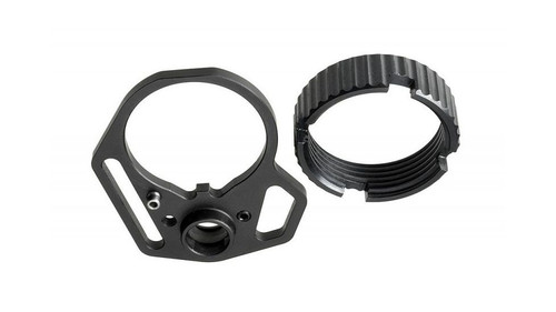 Strike Industries Ultralight Multi-Function End Plate and Anti-Rotation Castle Nut - Black Strike Industries Ultralight Multi-Function End Plate and Anti-Rotation Castle Nut - Black