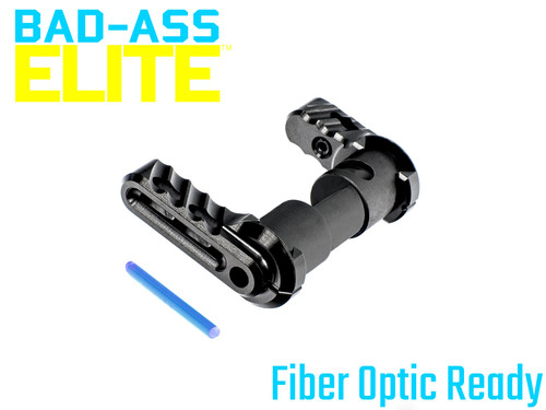 Battle Arms Development Bad-Ass Elite Ambidextrous Safety Selector - Modular Aluminum Levers With Fiber Optic Inserts, Black Finish Battle Arms Development Bad-Ass Elite Ambidextrous Safety Selector - Modular Aluminum Levers With Fiber Optic Inserts, Black Finish