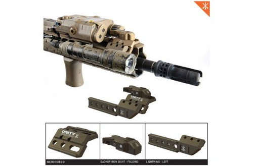 Unity Tactical FUSION Folding Front Sight - Fusion Footprint, Flat Dark Earth Anodized Finish Unity Tactical FUSION Folding Front Sight - Fusion Footprint, Flat Dark Earth Anodized Finish