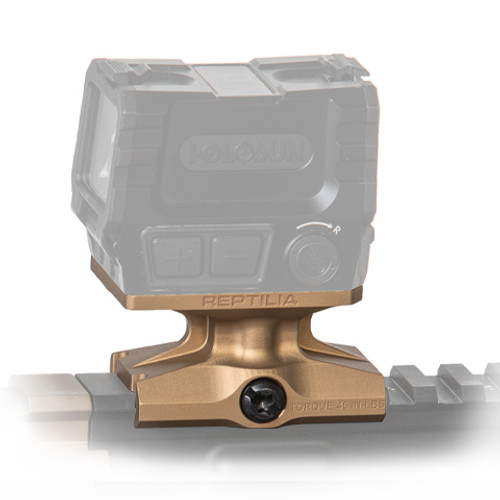 Reptilia AEMS DOT Mount - 1.93" Optical Axis Height, Compatible with Holosun AEMS, Flat Dark Earth Anodized Finish Reptilia AEMS DOT Mount - 1.93" Optical Axis Height, Compatible with Holosun AEMS, Flat Dark Earth Anodized Finish