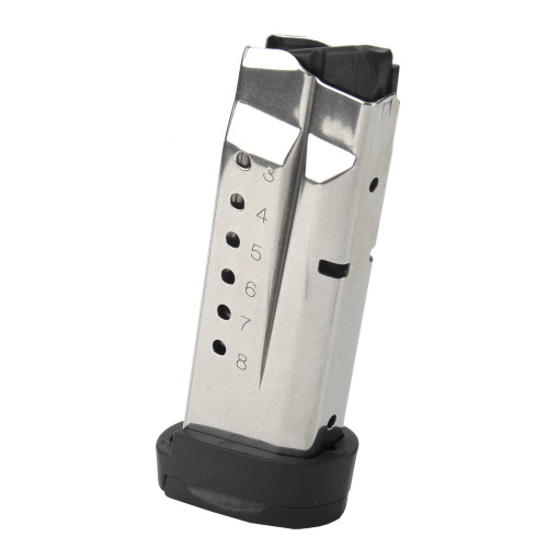 Ed Brown M&P Shield 9mm 8 Round Magazine with Finger Rest - Stainless Steel Construction Ed Brown M&P Shield 9mm 8 Round Magazine with Finger Rest - Stainless Steel Construction