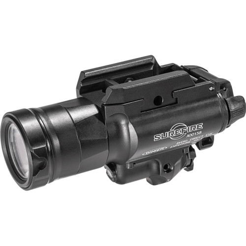 SureFire X400UH LED WeaponLight with Laser For MasterFire® Rapid Deploy Holster - 1000 Lumens, Red Laser, Anodized Black Finish SureFire X400UH LED WeaponLight with Laser For MasterFire® Rapid Deploy Holster - 1000 Lumens, Red Laser, Anodized Black Finish