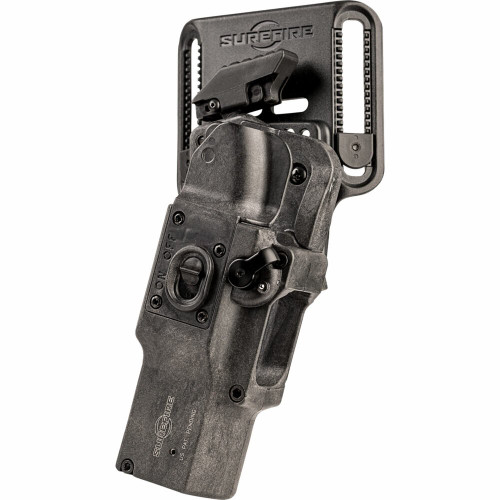SureFire HD1-R-PRO MasterFire Pro Holster - Quick-Draw Holster for Use with SureFire MasterFire WeaponLights, Suppressors & Other Accessories, Right Hand, Black