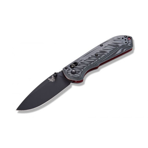 Benchmade Freek Folding Knife - 3.6" Black Cerakoted CPM-M4 Plain Blade, Black/Gray G10 Handles - 560BK-1 Benchmade Freek Folding Knife - 3.6" Black Cerakoted CPM-M4 Plain Blade, Black/Gray G10 Handles - 560BK-1