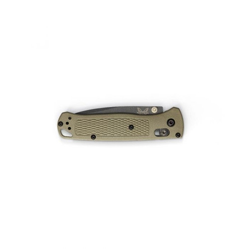Benchmade Bugout AXIS Folding Knife - 3.24" S30V Smoked Gray Plain Blade, Ranger Green Grivory Handles - 535GRY-1 Benchmade Bugout AXIS Folding Knife - 3.24" S30V Smoked Gray Plain Blade, Ranger Green Grivory Handles - 535GRY-1