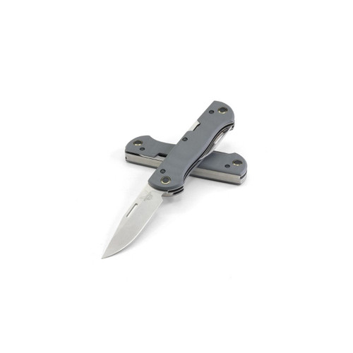 Benchmade Weekender 2-Blade Slipjoint Folding Knife - 2.97" Satin S30V Clip Point and Drop Point Blades, Cool Gray G10 Handles - 317