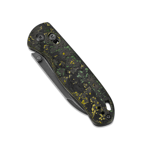 Kizer Knives Azo Drop Bear Folding Knife - 2.99" CPM-20CV Black Stonewashed Drop Point Blade, Toxic Storm FatCarbon Handles - Ki3619A1 Kizer Knives Azo Drop Bear Folding Knife - 2.99" CPM-20CV Black Stonewashed Drop Point Blade, Toxic Storm FatCarbon Handles - Ki3619A1