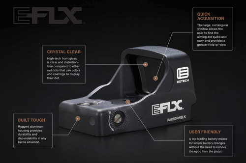 EOTech EFLX Mini Reflex Sight (MRS) - 6 MOA Red Dot, DeltaPoint Pro Footprint, TAN EOTech EFLX Mini Reflex Sight (MRS) - 6 MOA Red Dot, DeltaPoint Pro Footprint, TAN