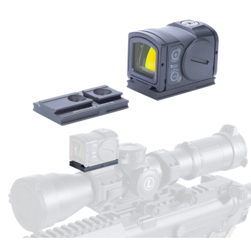 Badger Ordnance C1 12 O'Clock Top Optical Platform - Fits Aimpoint Acro, For Use with C1 Arc, Anodized Black Finish