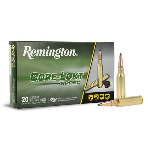 Remington Ammunition 29017 Core-Lokt Tipped 6.5 Creemoor 129 gr Core-Lokt Tipped (CLT) - 20 Rounds per Box