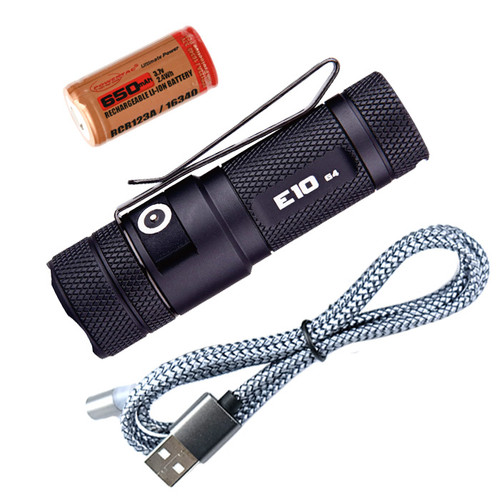 Powertac E10 G4 1200 Lumen Rechargeable EDC Flashlight - Anodized Black, Magnetic Tailcap Charger, 1200 Max Lumens, IPX7 Powertac E10 G4 1200 Lumen Rechargeable EDC Flashlight - Anodized Black, Magnetic Tailcap Charger, 1200 Max Lumens, IPX7
