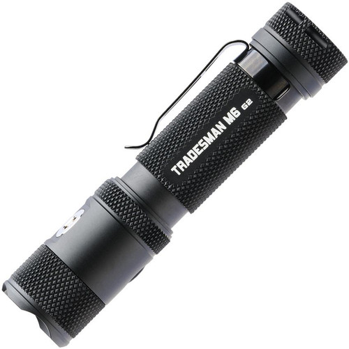 Powertac Tradesman M6 G2 2030 Lumen Rechargeable Flashlight - Anodized Black, Magnetic Charger, Magnetic Tailcap, 2030 Max Lumens, IPX8